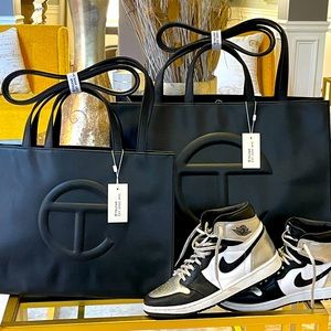 Authentic Large NWT Black Telfar bag includes dust bag